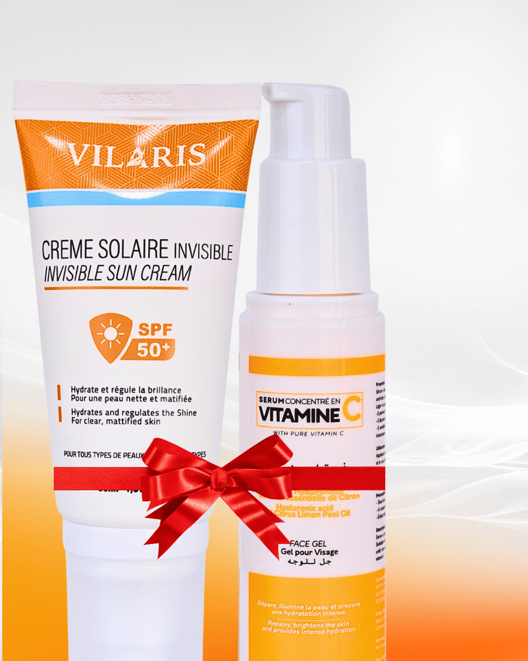 PROMO : PACK 2 IN 1 - Vilaris Crème Solaire Invisible SPF50 + Sérum Vitamine C